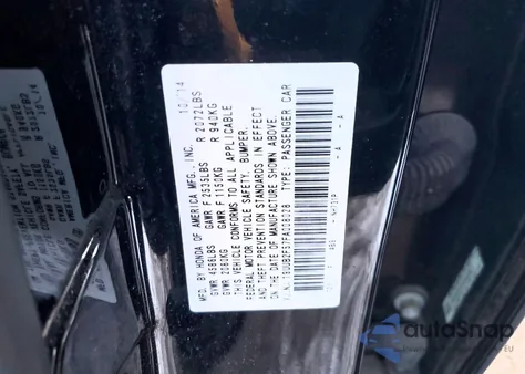 2015 Acura Tlx Tech z USA, uszkodzony, nr VIN 19UUB2F57FA008028